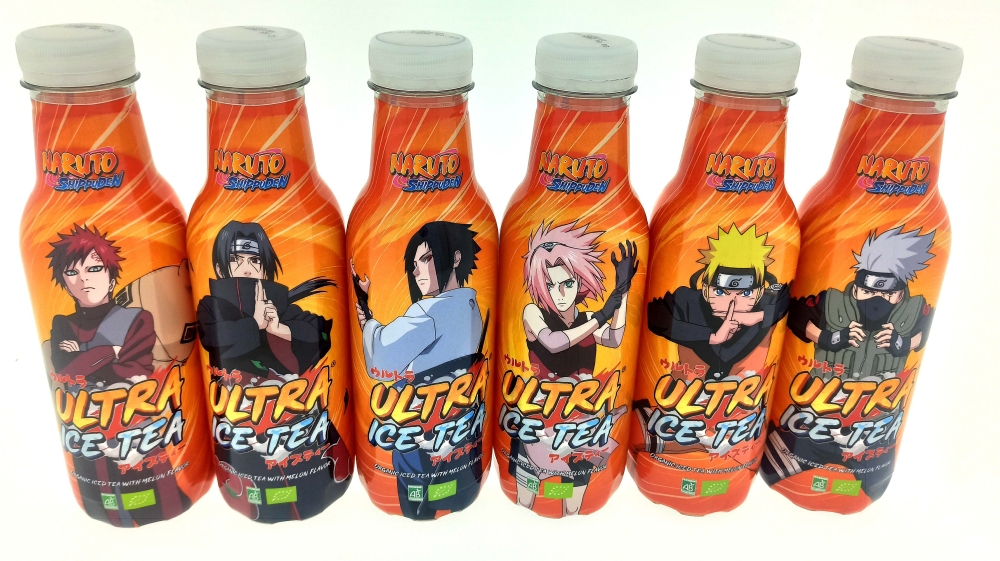 12x Ultra Ice Tea - Naruto Shippuden - Black Tea with Melon 500ml - Mixing Case