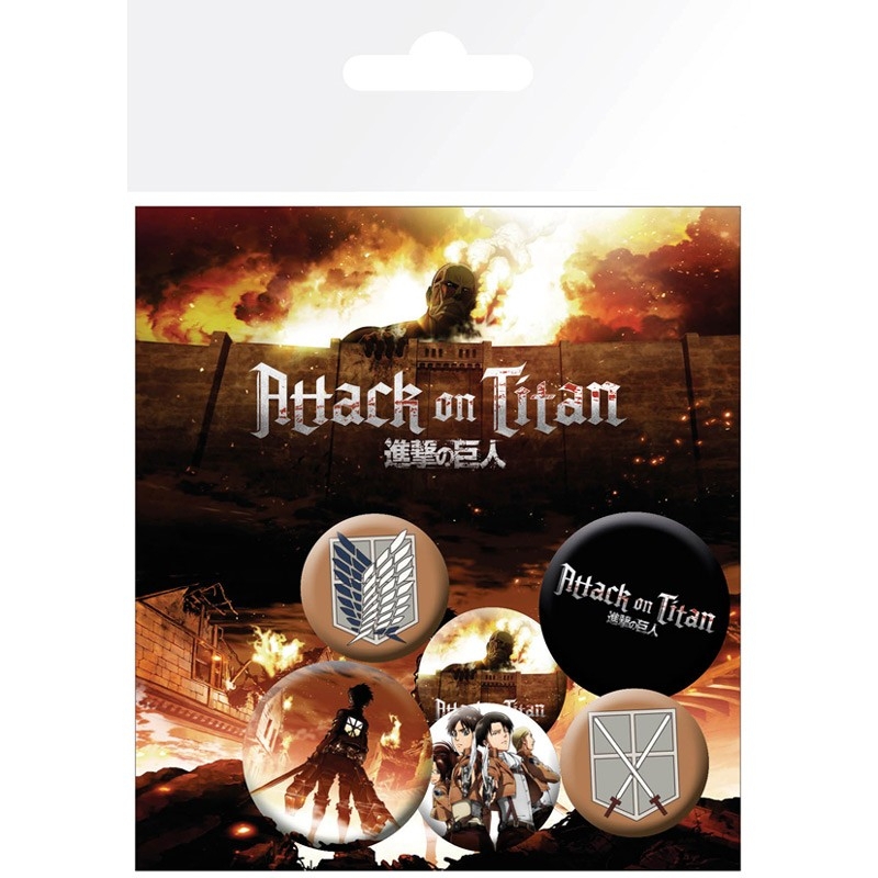 Attack on Titan - Characters - Badge Pack - Button