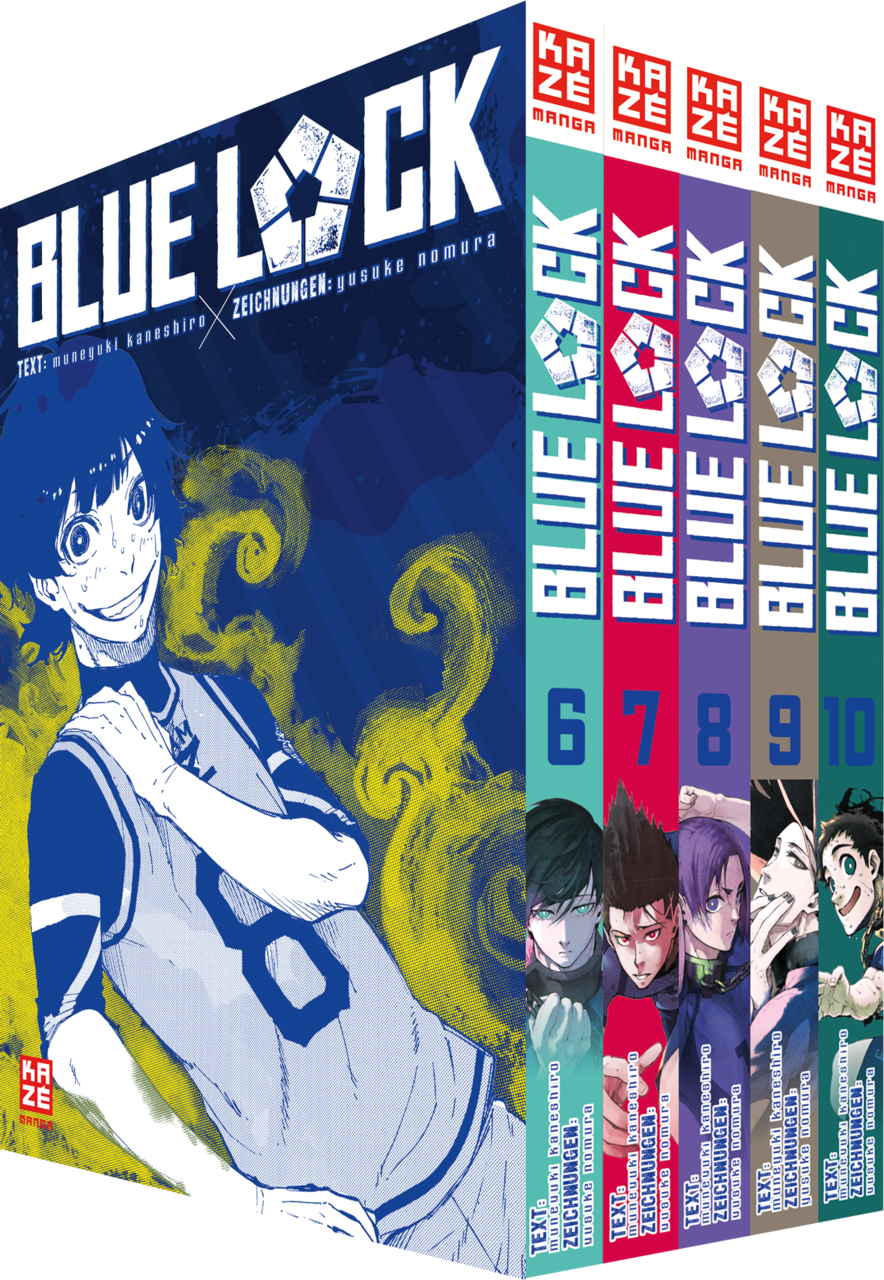 Blue Lock 6-10 Manga im Sammelschuber (New)