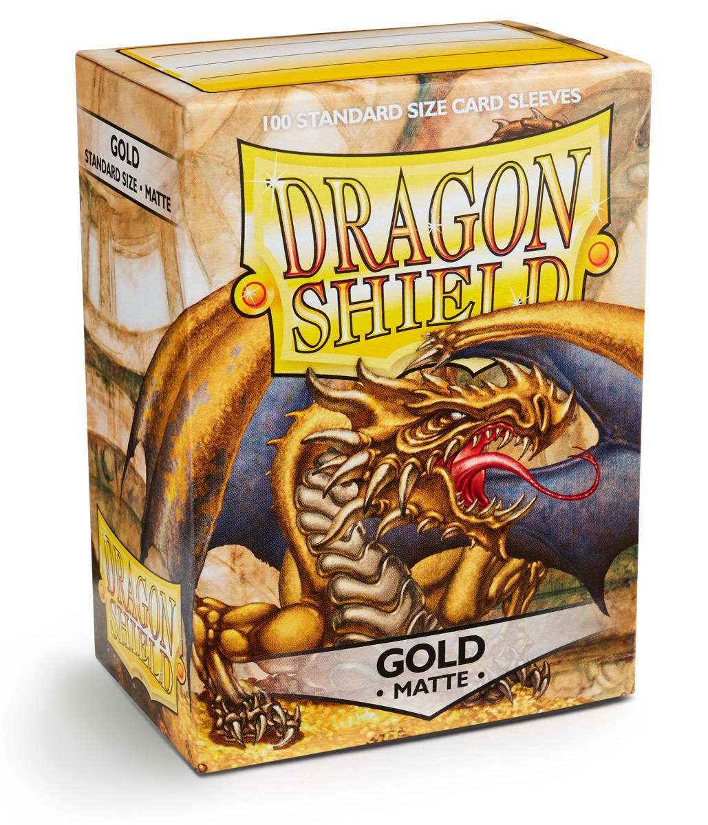 Dragon Shield - Gold - Matte - 100 Sleeves - Standardgröße - TCG