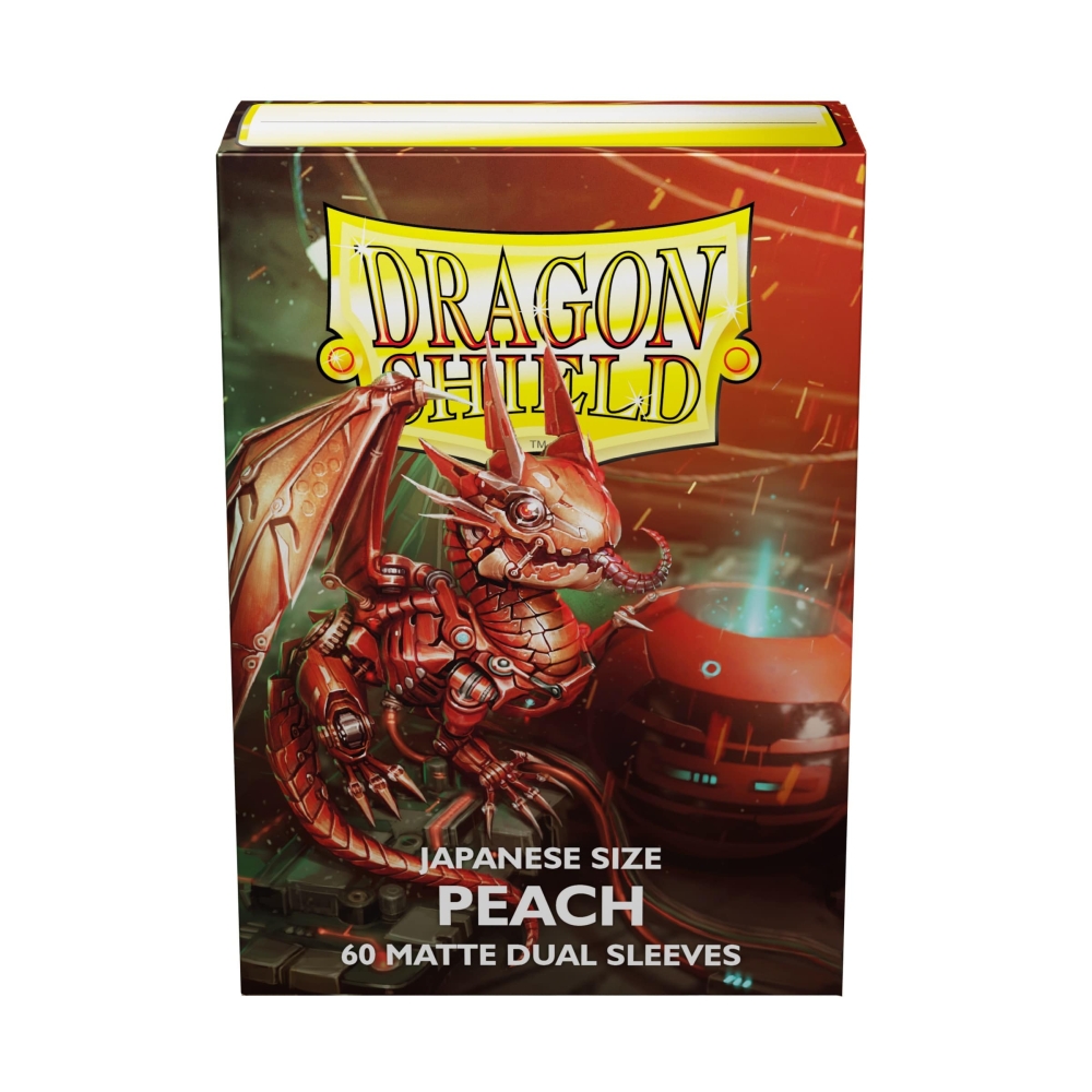 Dragon Shield - Peach Piip - Matte Dual Sleeves - Japanese size  - 60 Sleeves - TCG