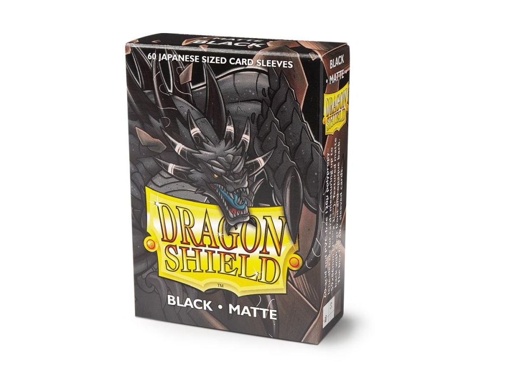 Dragon Shield Small Sleeves - Japanese Matte Black (60 Sleeves)