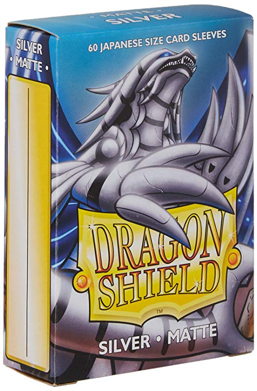 Dragon Shield - Small Sleeves - Japanese Matte - Silver - 60 Sleeves - TCG