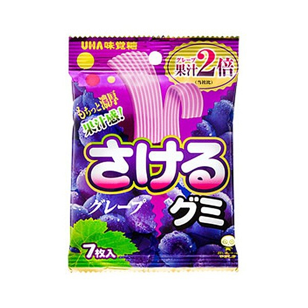 Fruit gum strips - grape 32.9g