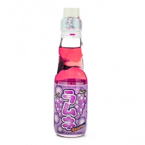 Japanese Lemonade Ramune 200ml Bottle Flavour Grape Soda