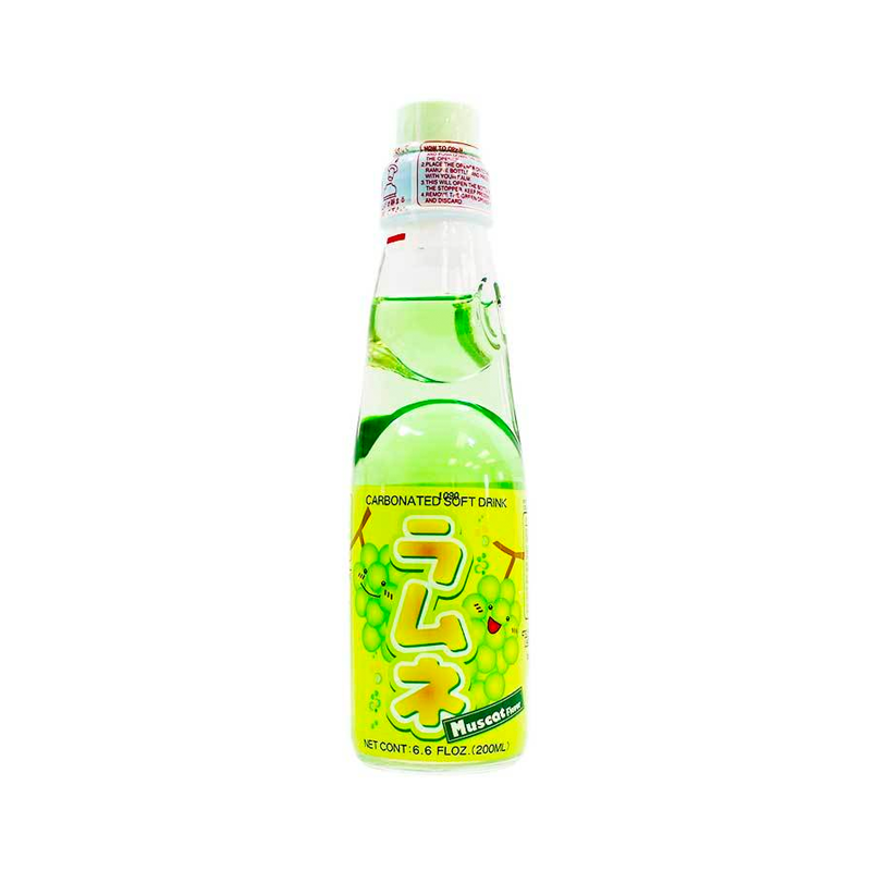 Japanese Lemonade Ramune 200ml Bottle Flavour Grape (Muscat)
