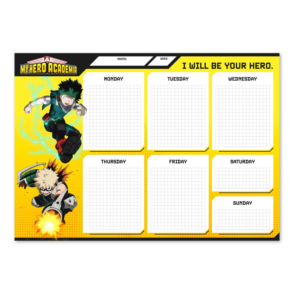 My Hero Academia - Weekly Planner - A4