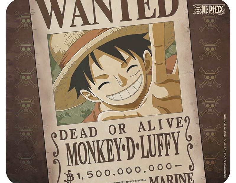 One Piece - Wanted Luffy - flexible Mousepad