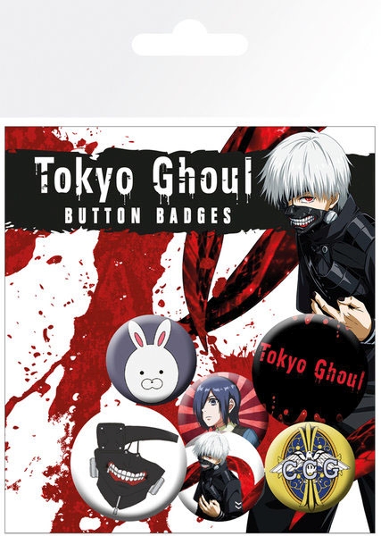 Tokyo Ghoul - Ansteck-Buttons - 6er Pack Mix