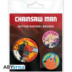 Chainsaw Man - Denji, Power & Pochita - Badge Pack - Buttons