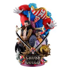 PREORDER - One Piece Petitrama DX PVC Mini Statue Logbox Re Birth 03 Cross Guild 15 cm
