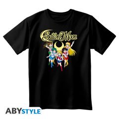 Sailor-Moon-Sailor-Kriegerinnen-Unisex-schwarz-T-Shirt-1