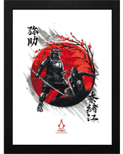 Assassins-Creed-Shadows-Yasuke-Naoe-Print-30x40cm-Rahmebild-