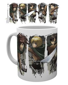 Attack-on-Titan-Charakter-Collage-300ml-Tasse-1