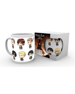 Attack-on-Titan-Chibi-Charaktere-320ml-Tasse-1