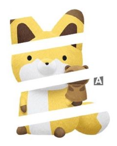 Banpresto - Kitsune Fuchs - gelb/weiß - Plüsch