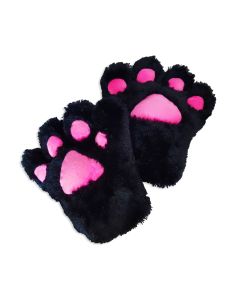 Catgirl-Katzen-Tatzen-Paar-2-Cosplay-Handschuhe-schwarz-1