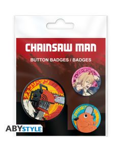 Chainsaw Man - Denji, Power & Pochita - Badge Pack - Buttons