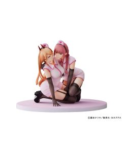 Chainsaw Man PVC Statue 1/7 Power & Makima Nurse Ver. 14 cm