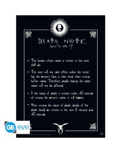 Death Note - Rules - 52x38cm Chibi Poster