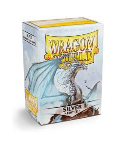 Dragon Shield - Silver - Matte - 100 Sleeves - Standardgröße - TCG