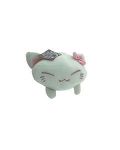 Nemu-Neko-weisse-Neko-mit-rosa-Schleife-in-den-Ohren-20cm-Pl