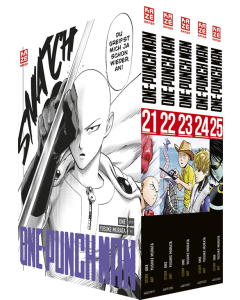 One-Punch-Man-Band-21-25-im-Sammelschuber-Manga-Neu-1