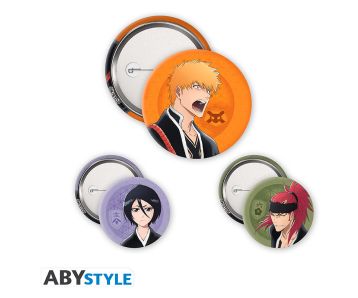 Bleach-TYBW-Ichigo-Rukia-Renji-Badge-Pack-Buttons-1