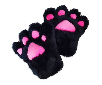 Catgirl-Katzen-Tatzen-Paar-2-Cosplay-Handschuhe-schwarz-1