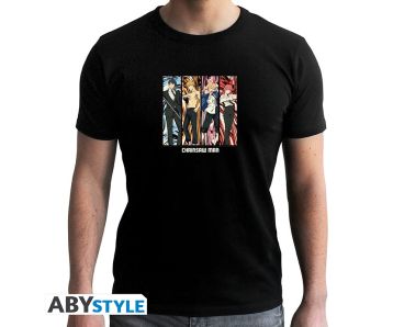 Chainsaw-Man-Gruppe-schwarz-T-Shirt-1