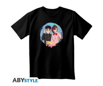 Dan-Da-Dan-Momo-Okarun-schwarz-T-Shirt-1