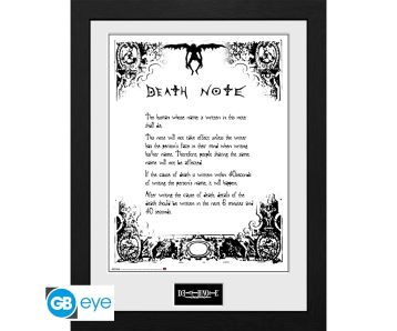 Death-Note-Regeln-des-Death-Notes-30x40-Rahmenbild-1