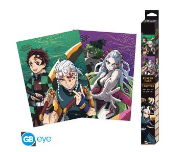 Demon-Slayer-Entertaiment-District-52x38cm-Chibi-Poster-1