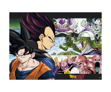 Dragon-Ball-Z-Son-Goku-Enemies-52x38-Chibi-Poster-1