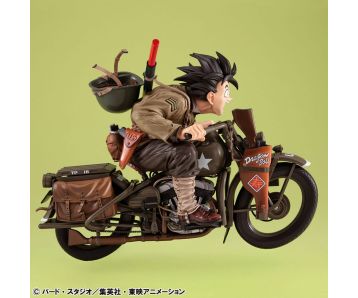 PREORDER - Dragonball Z 05 Desktop Real McCoy PVC Diorama Son Goku & Bike 18 cm