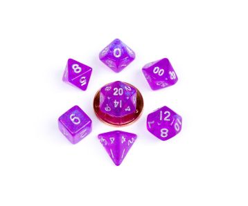 FanRoll - Mini Dice Set - Stardust Purple - Dice