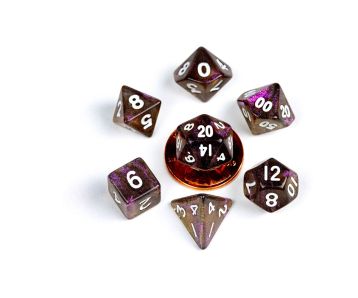 FanRoll - Mini Dice Set - Stardust Supervolcano - Dice