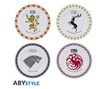 Game Of Thrones - Houses - Set of 4 plates - Plate