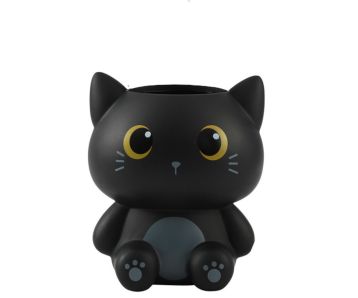 Itotal-Schwarze-Katze-3D-10cm-Stifthalter-1