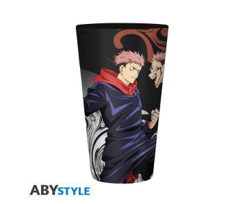 Jujutsu-Kaisen-Itadori-vs-Sukuna-400ml-Glas-1
