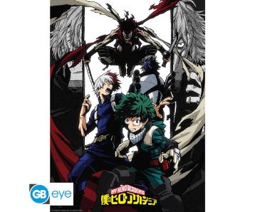 My Hero Academia - Stain vs students - 52x38cm Chibi Poster