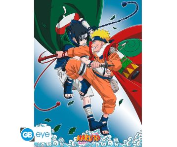 Naruto - Naruto vs Sasuke - 52x38cm Chibi Poster