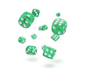 Oakie Doakie Dice D6 Dice 12 mm Speckled - Green (36)