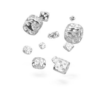 Oakie Doakie Dice D6 Dice 12 mm Translucent - Clear (36)