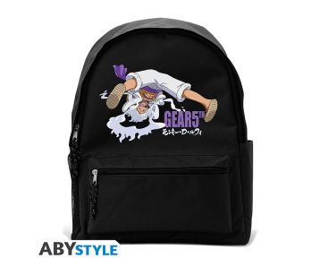 One-Piece-Luffy-Gear-5th-schwarz-Rucksack-1