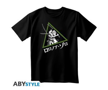 One-Piece-Roronoa-Zorro-schwarz-Unisex-T-shirt-1