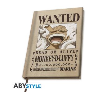One-Piece-Wanted-Luffy-Wano-A5-Notizbuch-1