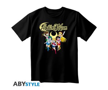Sailor-Moon-Sailor-Kriegerinnen-Unisex-schwarz-T-Shirt-1