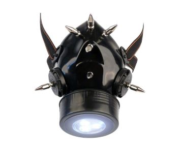 Steampunk-Gasmaske-mit-Spikes-und-LED-Licht-1