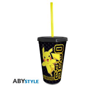Pokemon - Pikachu Collage - Tumbler with straw - 470ml Tumbler